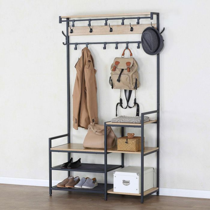 Perchero con Balda Max Home Acero Melamina Aglomerado Minimalista 102 x 180 x 40 cm 5