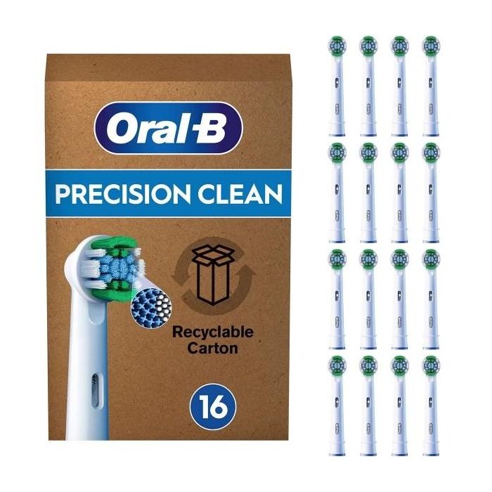 Oral-B Cabezales de Recambio Precision Clean - Paquete de 16 unidades