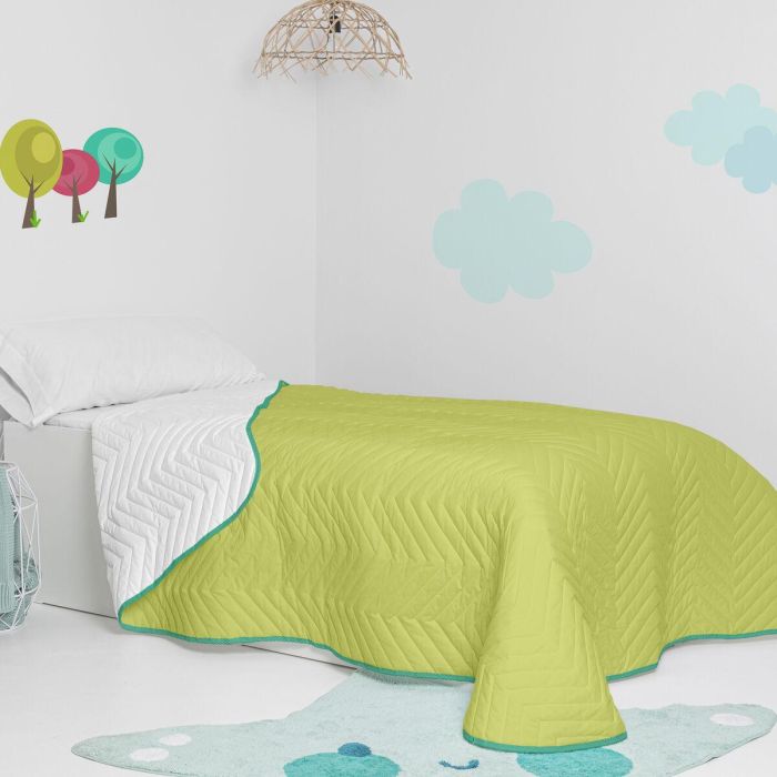 Colcha HappyFriday Basic Kids Arista Verde 180 x 260 cm 5