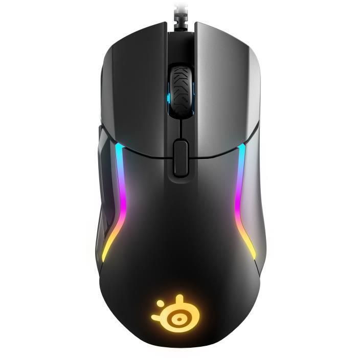 Ratón SteelSeries Rival 5 Negro Gaming Luces LED Con cable 3