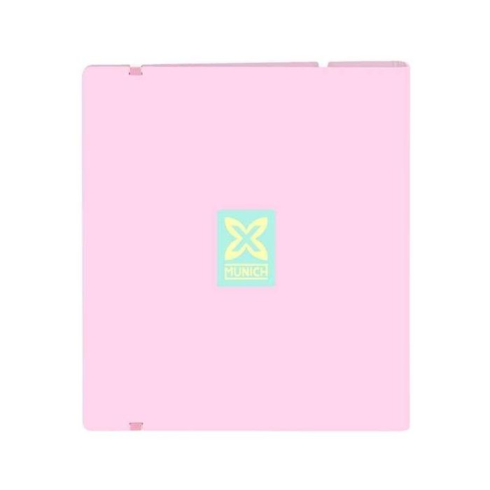 Carpeta de anillas Munich Candy Rosa 27 X 32 X 4 cm 1