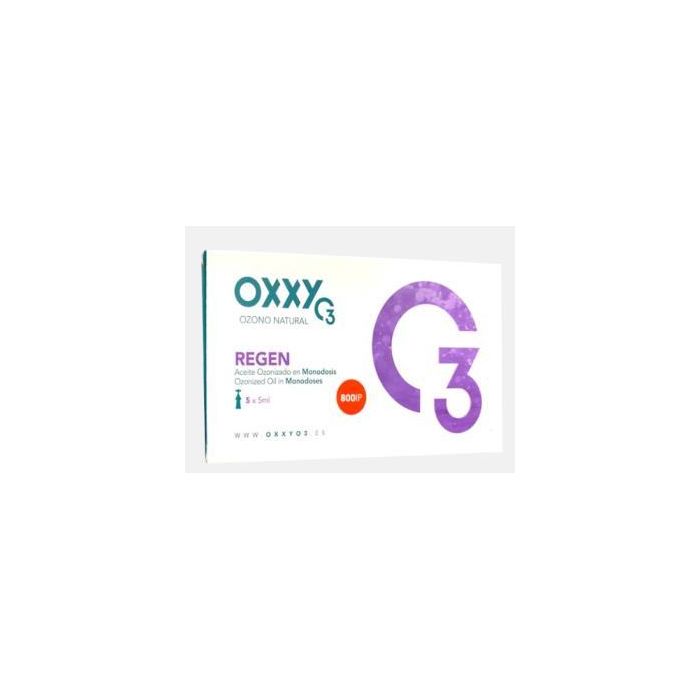 OXXY Ip 800 Regen Aceite Ozonizado en Monodosis 5x5ml para Recuperación de Tejidos Infectados y Lesionados