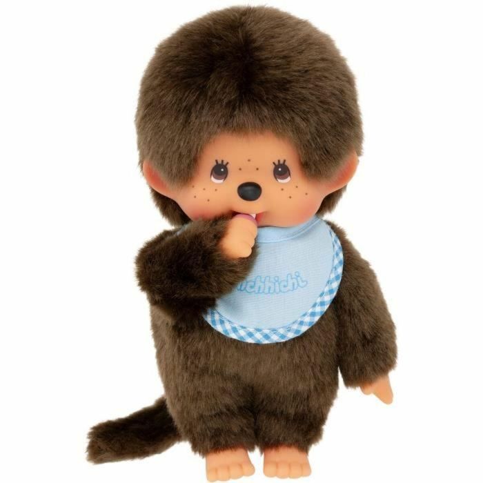 Mono de peluche BANDAI Monchhichi Bib Azul Cielo 20 cm 3 Mono de peluche BANDAI Monchhichi Bib Azul Cielo 20 cm 3
