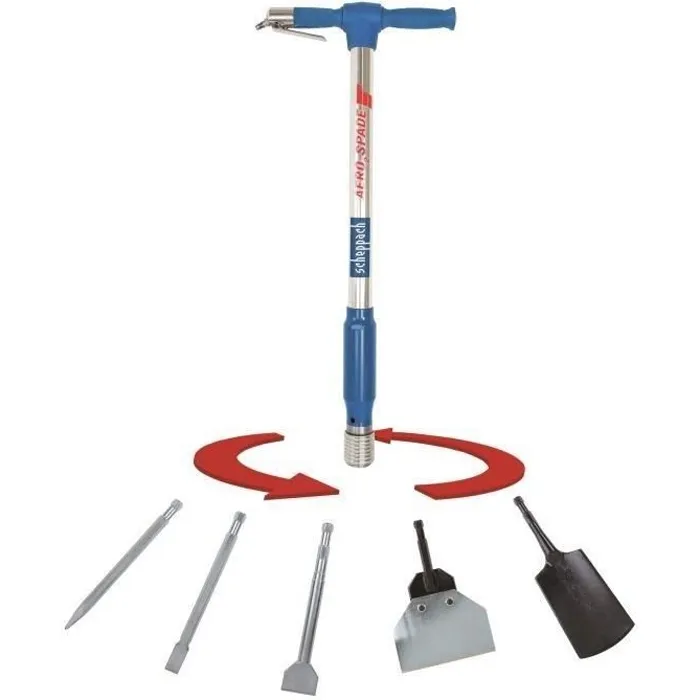 Scheppach AERO 2 SPADE Boquilla Neumática Universal 5 en 1 Herramienta de Aire Comprimido 6,3 Bar para Lugares de Difícil Acceso 0 Scheppach AERO 2 SPADE Boquilla Neumática Universal 5 en 1 Herramienta de Aire Comprimido 6,3 Bar para Lugares de Difícil Acceso 0