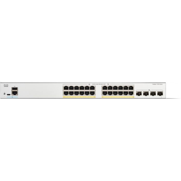 Cisco Catalyst 1300-24P-4X GSwitch 24+4P Rack-Mount PoE+ 1