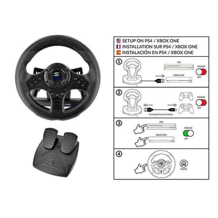 Subsonic SV450 Volante de Carreras para Xbox Series, Switch, PS4, Xbox One, PC (programable) 7