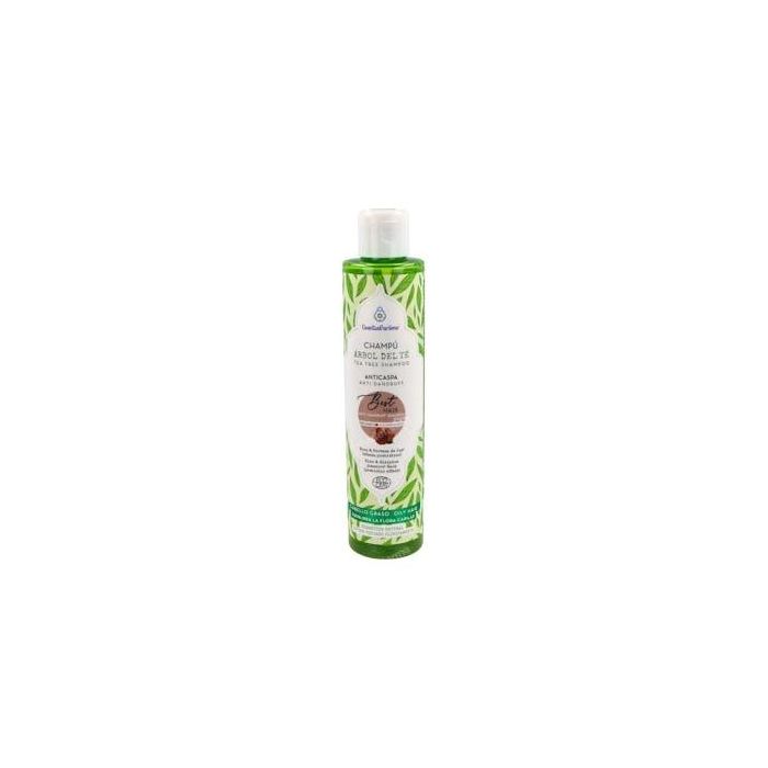 ESENTIAL AROMS Champú Anticaspa con Árbol del Té 200ml para Cuero Cabelludo Irritado