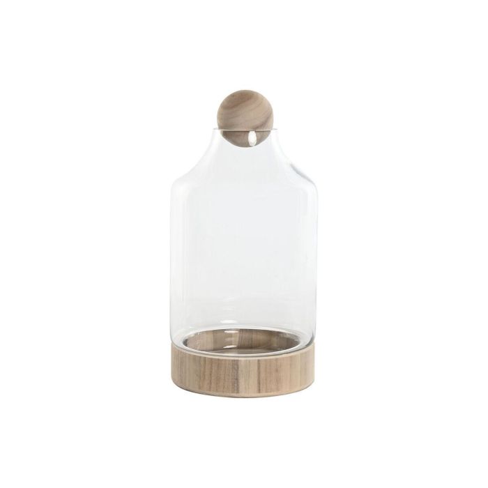 Jarron Urban DKD Home Decor Transparente Natural 21 x 42 x 21 cm