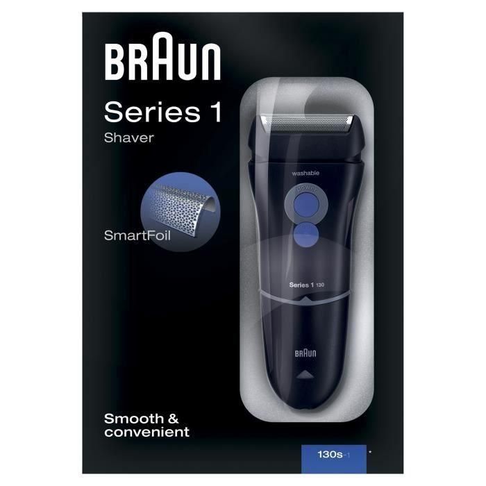 Braun 130s-1 Afeitadora Eléctrica Series 1 Smart Foil Lavable, Cabezal de Precisión Estrecho, Cortapelo Largo 1