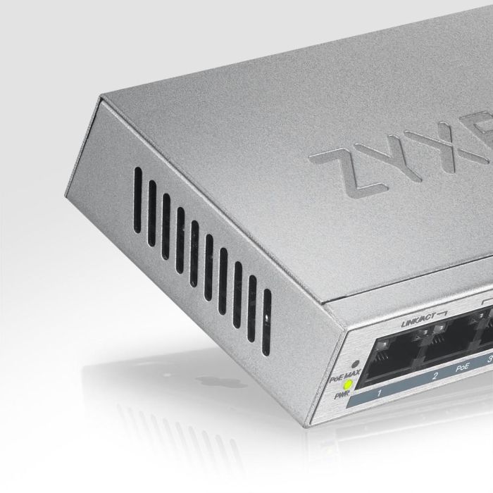 Zyxel GS1005HP-EU0101F Switch No Administrado 5 Puertos Gigabit Ethernet PoE Plata 7