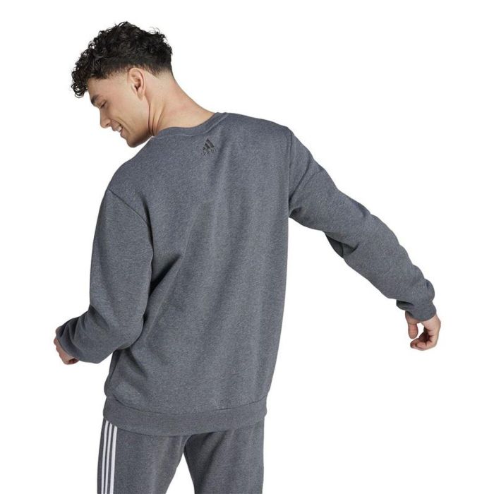 Sudadera sin Capucha Hombre Adidas Bl Fl Gris 2