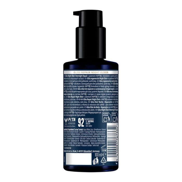 Gliss night elixir sérum cabello dañado 100 ml 1