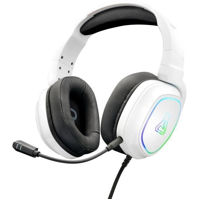 Auriculares para juegos con cable - THE G-LAB - KORP BARIUM - Blanco