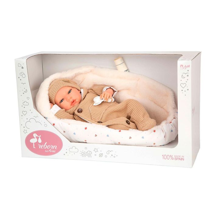 Muñecas Arias Olona - Muñeca Reborn Beige con Saco de Dormir, 40 cm 1 Muñecas Arias Olona - Muñeca Reborn Beige con Saco de Dormir, 40 cm 1
