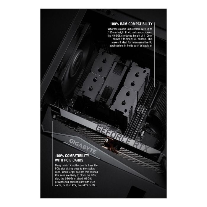 Noctua NH-D9L chromax.black Disipador CPU Negro 4 Noctua NH-D9L chromax.black Disipador CPU Negro 4