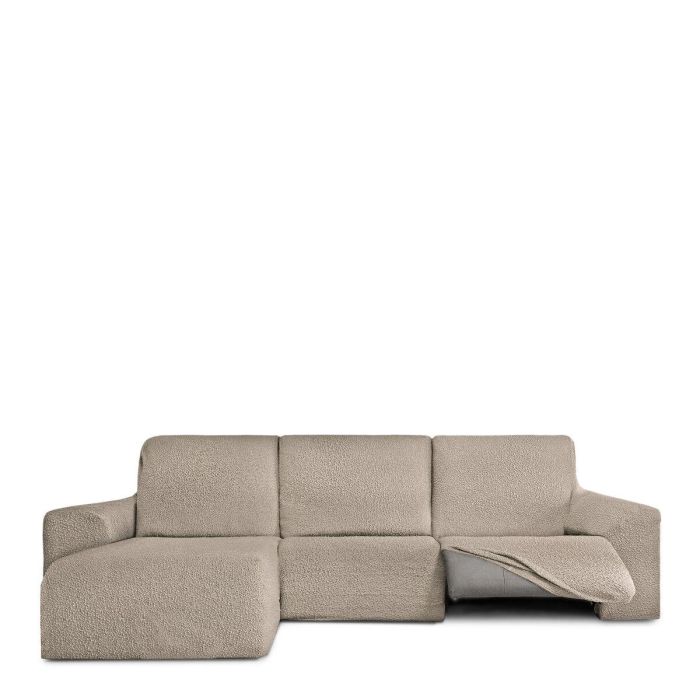 Funda para chaise longue de brazo corto izquierdo Eysa ROC Marrón claro 120 x 120 x 360 cm 1