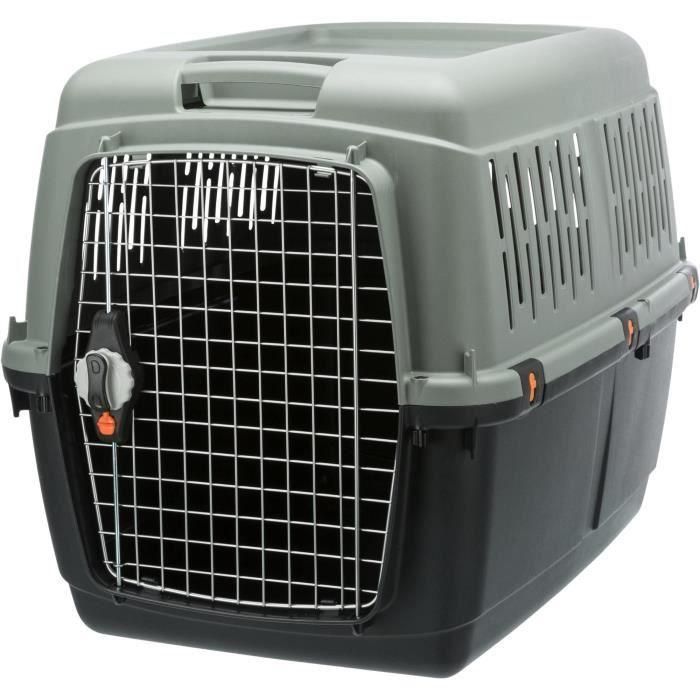 TRIXIE Caja de transporte Giona 5 - Reciclada - M: 60 × 61 × 81 cm - Antracita y gris verdoso 1