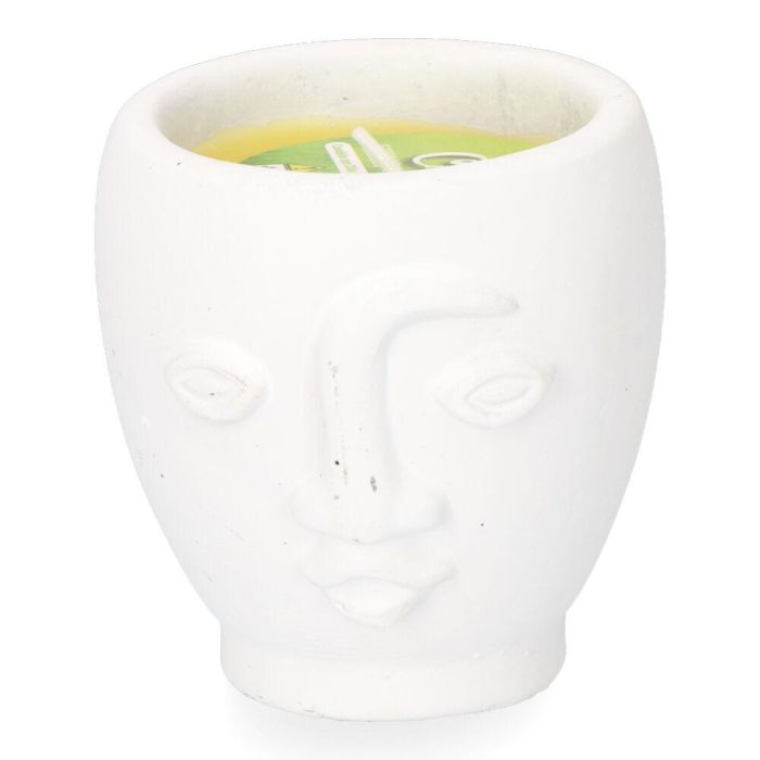 Vela citronela de terracota "caras" colores surtidos 1 Vela citronela de terracota "caras" colores surtidos 1