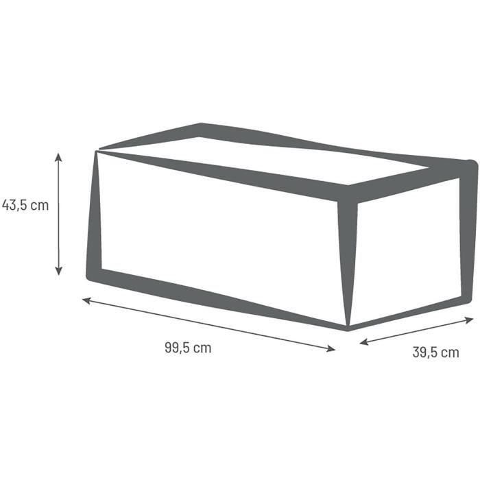 EDA BAC JARDINERE VOLCANIA 100 x 40 x 40 cm - 97.6 L - Anthracite Gray 2 EDA BAC JARDINERE VOLCANIA 100 x 40 x 40 cm - 97.6 L - Anthracite Gray 2