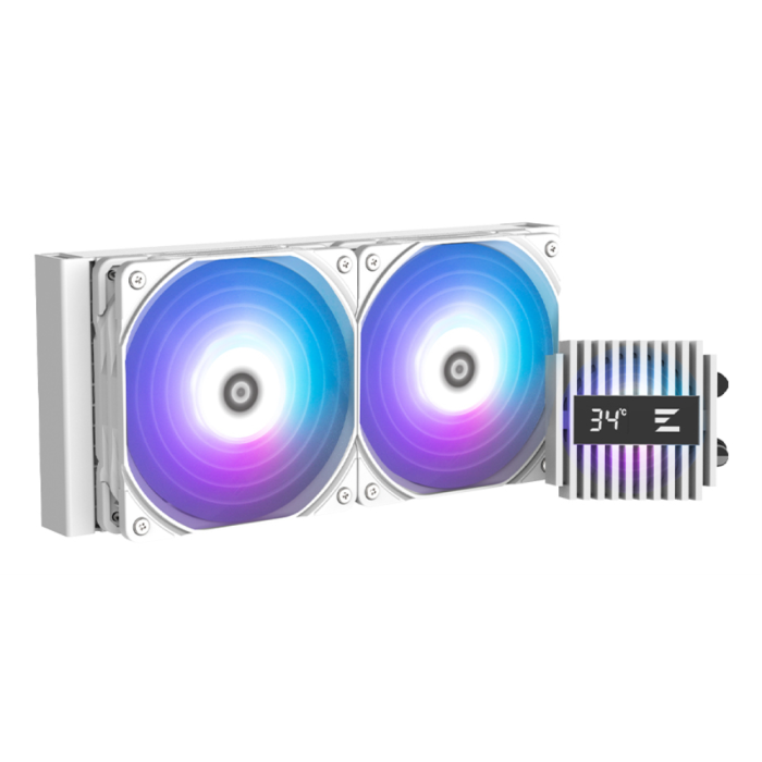 Zalman ALPHA2 A24 WHITE Sistema de Refrigeración Líquida Todo en Uno para Procesador 12 cm, compatible Intel/AMD, Blanco