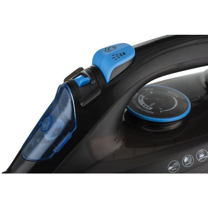 Blaupunkt Plancha de vapor 2600W, suela cerámica, depósito de agua 320 ml