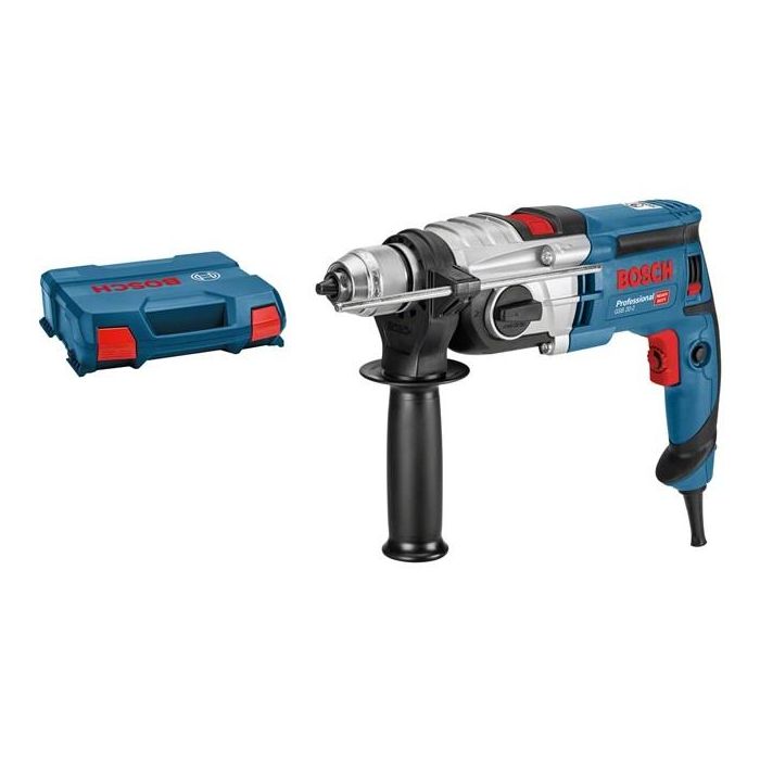 Bosch GSB 20-2 0 601 17B 400 - Taladro percutor con cable, 850W, 2 velocidades, portabrocas sin llave, para hormigón y madera