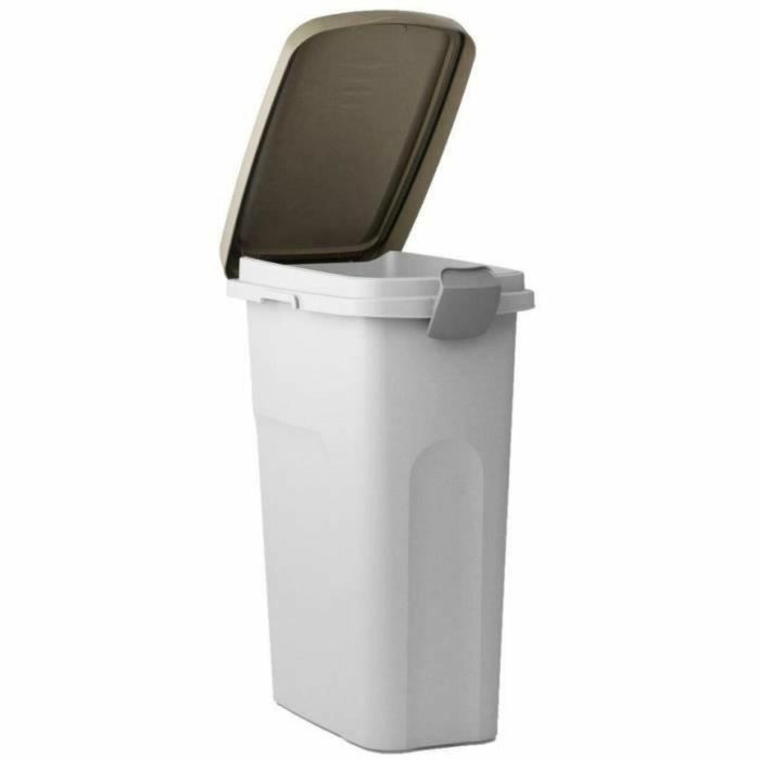 Kerbl STE8003507984011 Contenedor de Almacenamiento para Alimento de Mascotas, 15 Litros, Marrón y Blanco