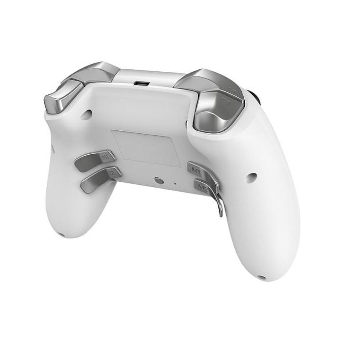 DragonShock Controller Nebula Pro Gamepad Inalámbrico Bluetooth para Nintendo Switch, Retroiluminación LED, Turbo, Color Blanco 3
