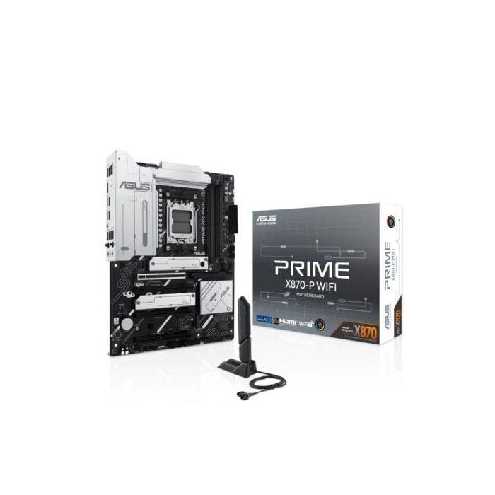 PLACA ASUS PRIME X870-P WiFi AMD AM5 4DDR5 HDMI/DISPLAYPORT PCIE5.0 2SATA3 USB3.2 ATX
