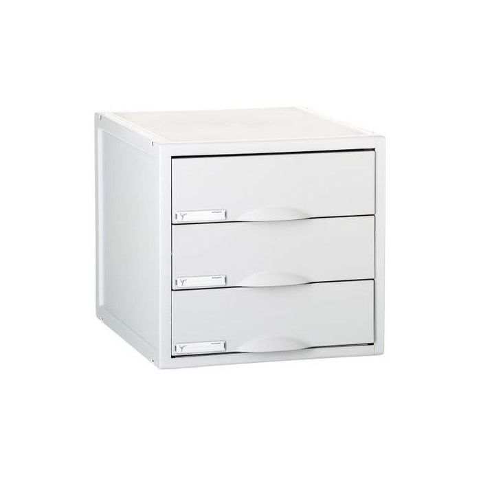 Archivo 2000 Módulo Archisystem 3 Cajones 356x316x303 mm Gris