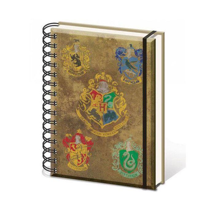 PYRAMID Cuaderno Harry Potter Hogwarts A5 con espiral