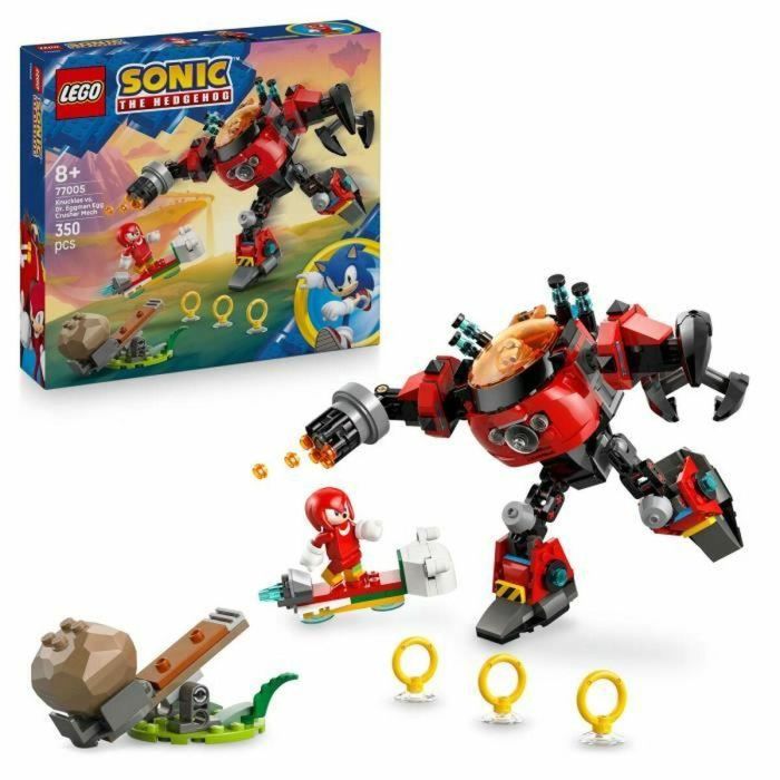 Lego Sonic the Hedgehog 77005 Knuckles vs. Dr. Eggman's Egg Crusher Juego de Construcción para Niños y Niñas a partir de 8 años