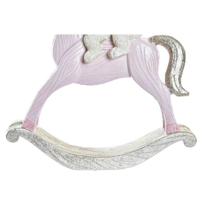Figura Navidad Fantasia DKD Home Decor Rosa Blanco 4.5 x 15 x 14 cm (2 Unidades) 1 Figura Navidad Fantasia DKD Home Decor Rosa Blanco 4.5 x 15 x 14 cm (2 Unidades) 1