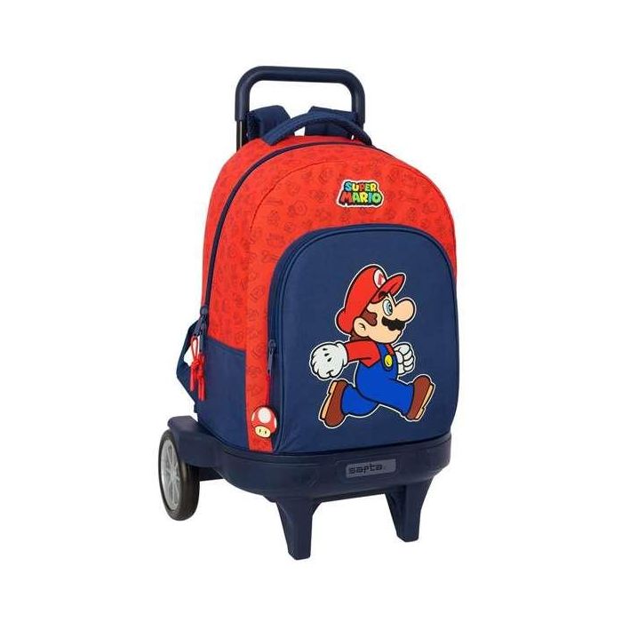 Mochila Safta Grande Con Ruedas Compact Evolution Extraible Super Mario Trick 450x330x220 mm Mochila Safta Grande Con Ruedas Compact Evolution Extraible Super Mario Trick 450x330x220 mm