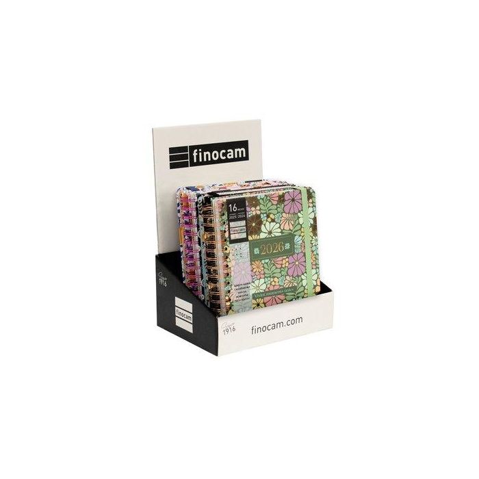 Agenda Anual (2025-26) Finocam Catalan 16 Meses Vitae+Tempus Assortiment Expositor De 4