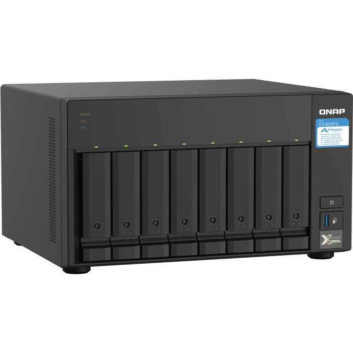 QNAP TS-832PX-4G NAS Torre 8 Bahías, Procesador AL324 1.7GHz, 4GB DDR4, 10GbE, SFP+, Compatible HDD/SSD, Aluminio/Negro 2 QNAP TS-832PX-4G NAS Torre 8 Bahías, Procesador AL324 1.7GHz, 4GB DDR4, 10GbE, SFP+, Compatible HDD/SSD, Aluminio/Negro 2