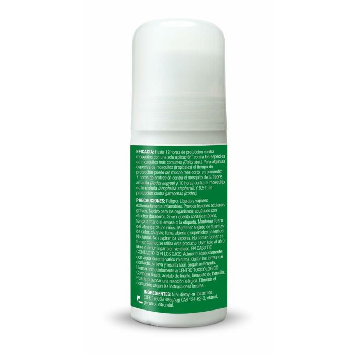 Relec Extra Fuerte Roll-On Antimosquitos 50 ml con DEET 50%, protección 12 horas, lavanda y geraniol 5