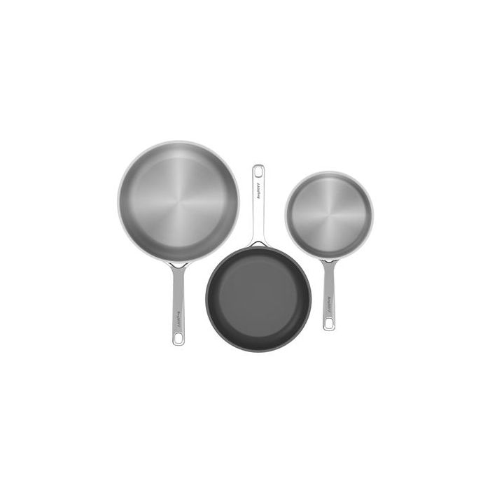 Berghoff 1315084 Lote 3 Sartenes Helix Acero Inoxidable Reciclado Antiadherente CeraGreen Horno Hasta 230°C 1 Berghoff 1315084 Lote 3 Sartenes Helix Acero Inoxidable Reciclado Antiadherente CeraGreen Horno Hasta 230°C 1