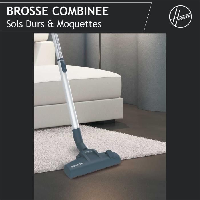 Aspirador de bidón sin bolsa - HOOVER BR21HM - 700 W - Casete: 2 L - 78 dBA 5 Aspirador de bidón sin bolsa - HOOVER BR21HM - 700 W - Casete: 2 L - 78 dBA 5