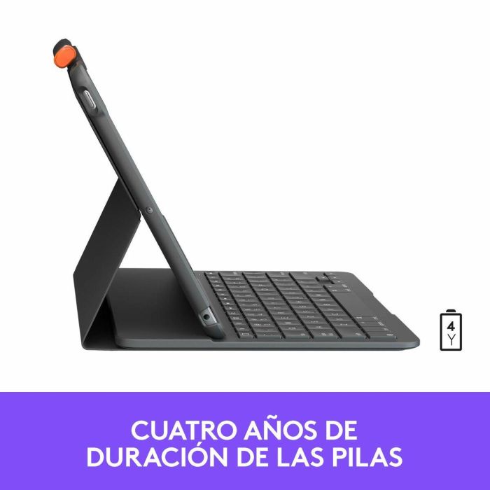 Logitech Funda Con Teclado Slim Folio para iPad - Teclado Bluetooth, Protección Completa, Modos de Escritura y Visualización 6 Logitech Funda Con Teclado Slim Folio para iPad - Teclado Bluetooth, Protección Completa, Modos de Escritura y Visualización 6