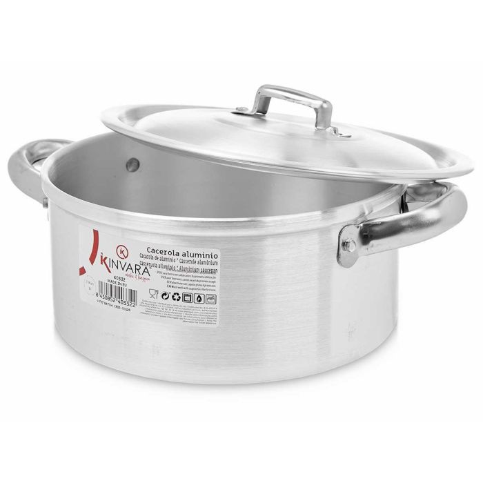 Cacerola Aluminio 18 Cm 2L Kinvara (10 Unidades) 3 Cacerola Aluminio 18 Cm 2L Kinvara (10 Unidades) 3