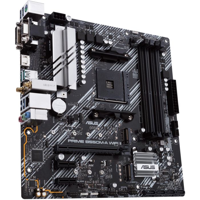 ASUS PRIME B550M-A WiFi II ASU4711081309741 Placa base AMD B550 Ranura micro ATX AM4 3 ASUS PRIME B550M-A WiFi II ASU4711081309741 Placa base AMD B550 Ranura micro ATX AM4 3