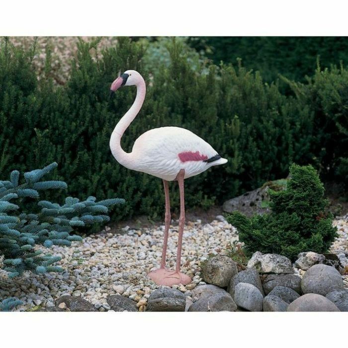 Ubbink Flamenco Decorativo Rosado en Resina para Jardín, 90 cm