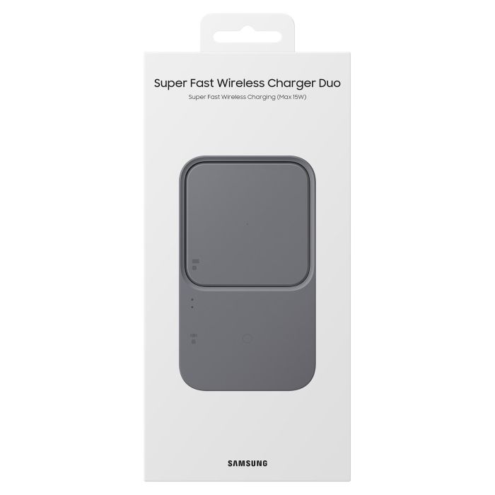 Samsung EP-P5400 Wireless Charger Duo - Cargador Inalámbrico Doble con Carga Rápida 15W para Smartphone y Reloj, Gris 7 Samsung EP-P5400 Wireless Charger Duo - Cargador Inalámbrico Doble con Carga Rápida 15W para Smartphone y Reloj, Gris 7