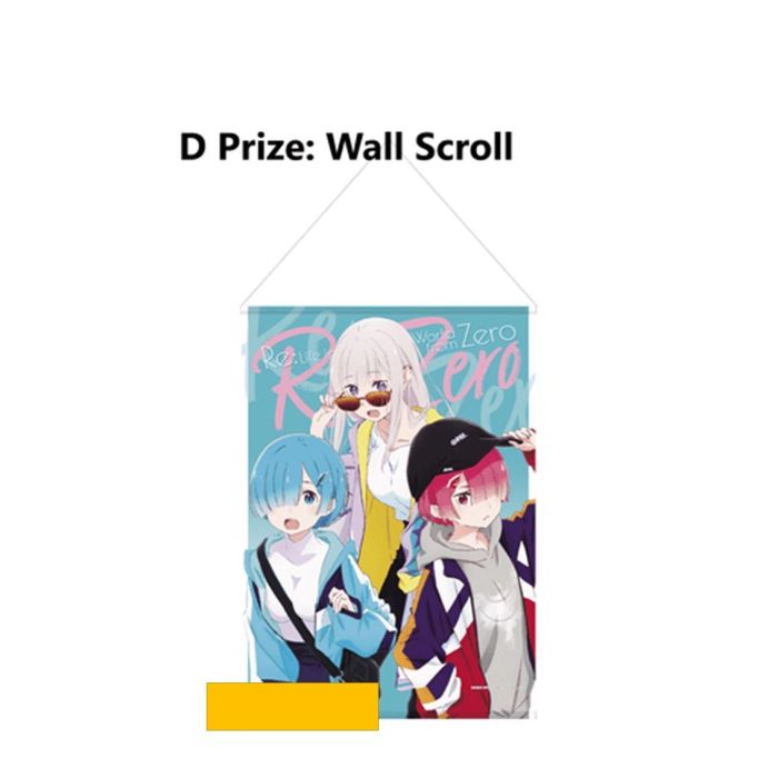 Ichiban Kuji Lotería Re Zero Girls Figura Echidna, Figura Rem, Figura Beatrice, Bandera, Pack Taza y Bol, Figuras Acrílicas, Figuras Chocokko 4