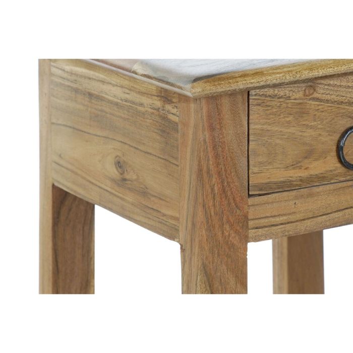DKD Home Decor Telefonera Colonial de Madera Maciza de Acacia Natural con 1 Cajón y 1 Estantería 30x30x86 cm 1 DKD Home Decor Telefonera Colonial de Madera Maciza de Acacia Natural con 1 Cajón y 1 Estantería 30x30x86 cm 1