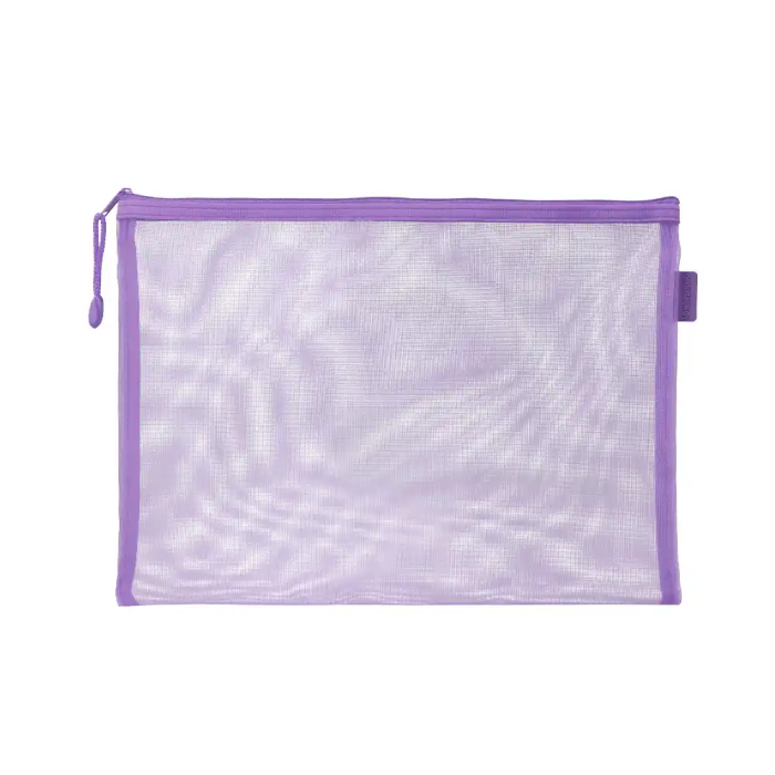 Liderpapel Bolsa Zipper Bag Multiusos Transpirable Poliester DIN A5 Morado Pastel 175x235mm 1 Liderpapel Bolsa Zipper Bag Multiusos Transpirable Poliester DIN A5 Morado Pastel 175x235mm 1