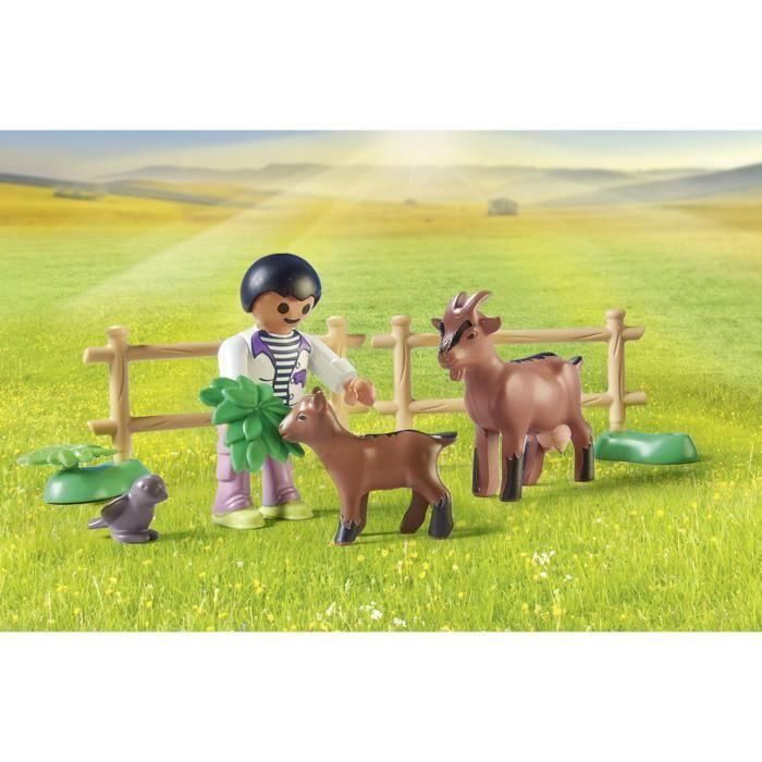 Playmobil 71442 Tractor con Tráiler y Cisterna Country, Juego de Granja Agrícola con Depósito de Agua para Niños +4 años 2