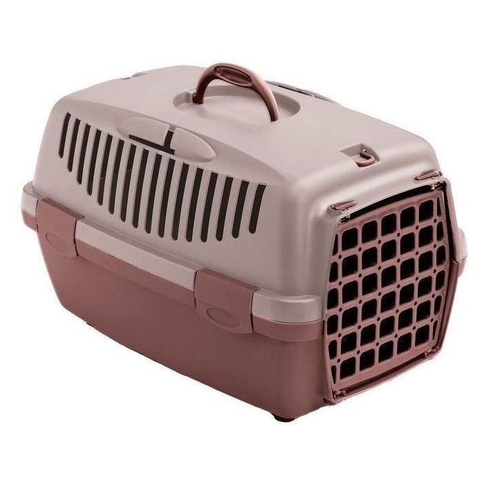 Kerbl 422092ROS Caja de transporte Gulliver 1 de 48 x 32 x 31 cm en Rosa y Marrón Kerbl 422092ROS Caja de transporte Gulliver 1 de 48 x 32 x 31 cm en Rosa y Marrón