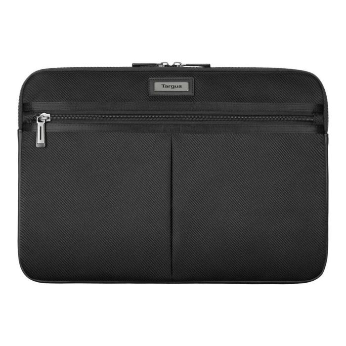 Targus Maletín / Funda Mobile Elite para Portátil 13-14" Negro, Nailon y Símil Piel, Acolchado con Bolsillo Cremallera